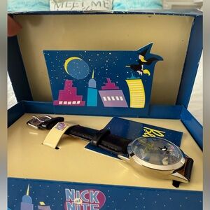 Brand New Vintage Bewitched Black Leather Strap Watch